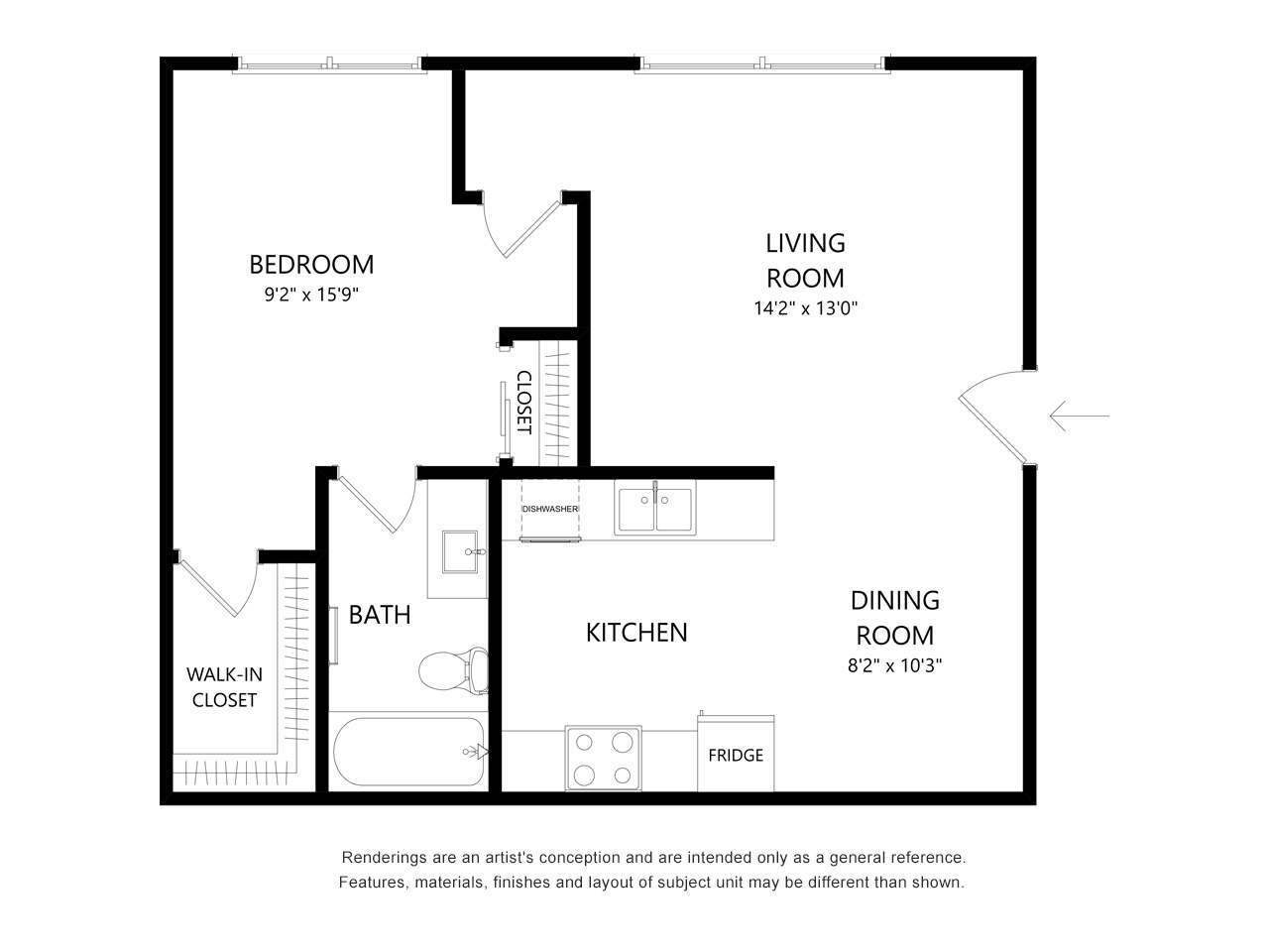 A1 3D Floor plan rendering